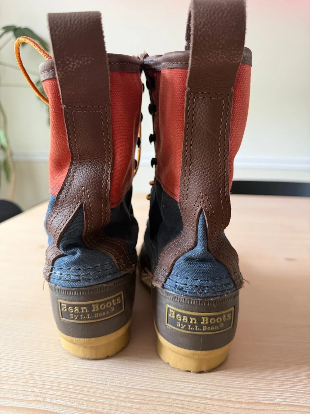 L.L.Bean Bean Boots Women’s 6 Multicolor Canvas Duck Boots Made in Maine